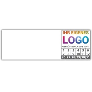 Kabelprüfplakette Geprüft nach VDE 0701 -  logo