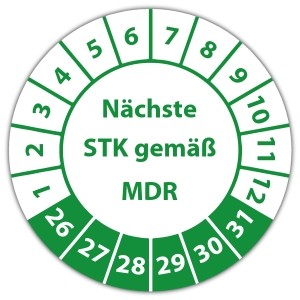 Prüfplakette Nächste STK gemäß MDR - 