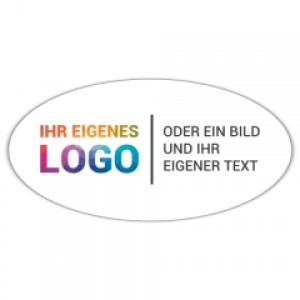 Logo-Aufkleber - Oval