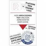 Grundplakette mit Logo und Wunschtext - 