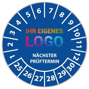 Prüfplakette "Geprüft Nächster Prüftermin" logo