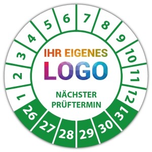 Prüfplakette Nächster Prüftermin - Prüfplaketten auf Rolle logo