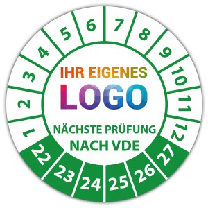 Prüfplakette Nächste Prüfung nach VDE - Prüfplaketten auf Rolle logo