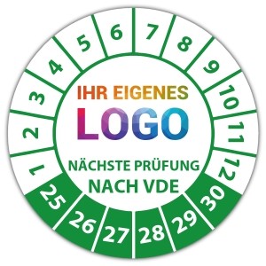 Prüfplakette Nächste Prüfung nach VDE - Prüfplaketten auf Rolle logo