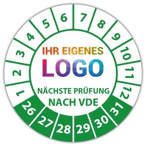 Prüfplakette Nächste Prüfung nach VDE - Prüfplaketten auf Rolle logo