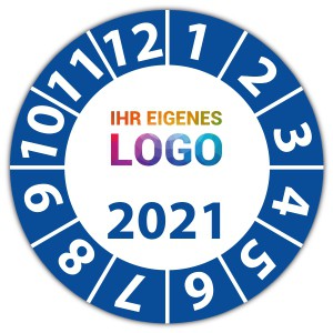 Prüfplakette mit Jahr - Jahr aufkleber 2021 logo