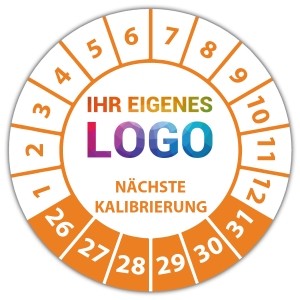 Prüfplakette Nächste Kalibrierung - Prüfplaketten auf Rolle logo