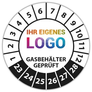 Prüfplakette "Gasbehälter geprüft" logo