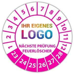 Prüfplakette Feuerlöscher geprüft Nächster Prüftermin - Prüfplaketten Neutral logo
