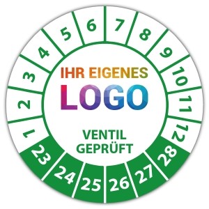 Prüfplakette Ventil geprüft - Prüfplaketten Neutral logo