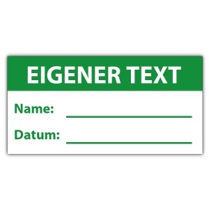 Prüfplakette beschreibbar - Individuelle Prüfplaketten