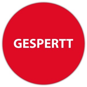 Prüfplakette Dokumentenfolie Gesperrt - Prüfplaketten Neutral
