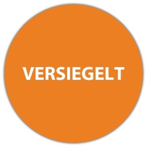 Prüfplakette Dokumentenfolie versiegelt - Prüfplaketten Dokumentenfolie