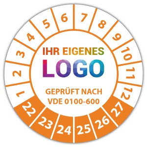 Prüfplakette Geprüft nach VDE 0100-600 - Prüfplaketten auf Rolle logo