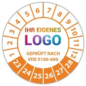 Prüfplakette "Geprüft nach VDE 0100-600" logo