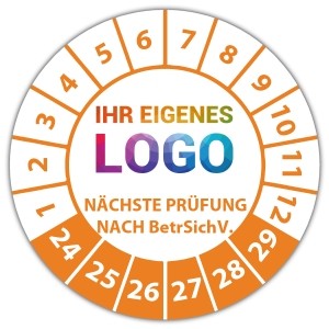 Prüfplakette "Nächste Prüfung nach BetrSichV." logo