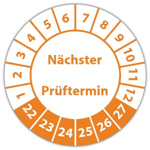 Prüfplakette Nächster Prüftermin - Prüfplaketten Neutral