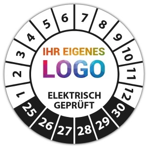 Prüfplakette Elektrisch geprüft - Prüfplaketten VDE / Elektro logo