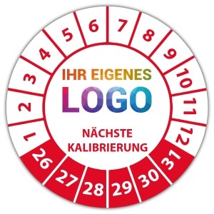 Prüfplakette Dokumentenfolie Nächste Kalibrierung - Prüfplaketten Dokumentenfolie logo