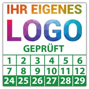 Prüfplakette Geprüft - Prüfplaketten Nächster Prüftermin - Geprüft logo