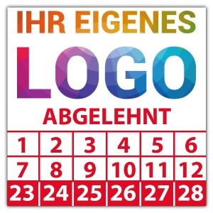 Prüfplakette Abgelehnt - Abgelehnt Aufkleber logo
