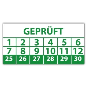 Prüfplakette geprüft - Prüfplaketten Neutral