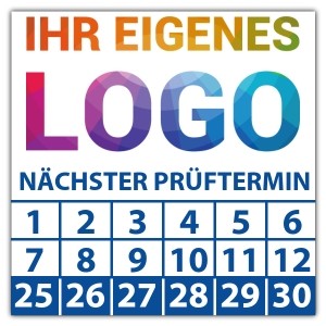 Prüfplakette Dokumentenfolie Geprüft nächster Prüftermin - Prüfplaketten Nächster Prüftermin - Geprüft logo