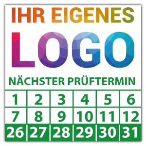 Prüfplakette Dokumentenfolie Nächster Prüftermin - Prüfplaketten Dokumentenfolie logo