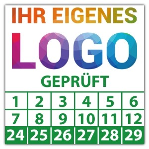 Prüfplakette Dokumentenfolie Geprüft - Prüfplaketten Neutral logo