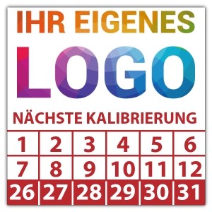 Prüfplakette Dokumentenfolie Nächste Kalibrierung - Prüfplaketten Dokumentenfolie logo