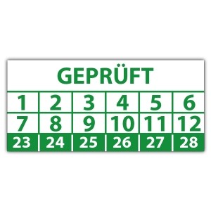 Prüfplakette Dokumentenfolie geprüft - Prüfplaketten Neutral