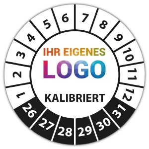 Prüfplakette kalibriert - Prüfplaketten Medizin logo
