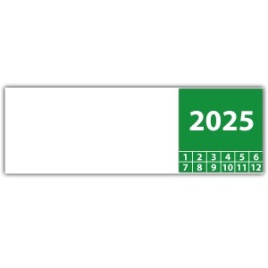 Kabelprüfplakette mit Jahr