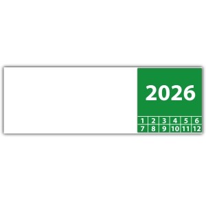 Kabelprüfplakette mit Jahr