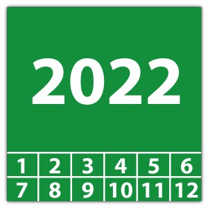 Prüfplakette mit Jahr - Jahr aufkleber 2022