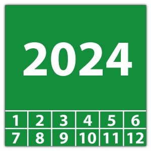 Prüfplakette mit Jahr - Jahr aufkleber 2024