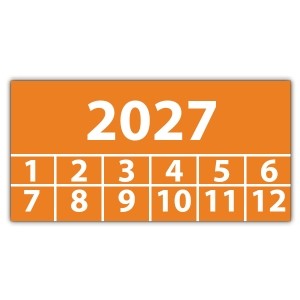 Prüfplakette mit Jahr - Jahr aufkleber 2027