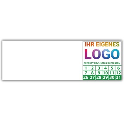 Kabelprüfplakette Geprüft nächster Prüftermin - Kabelprüfplaketten logo