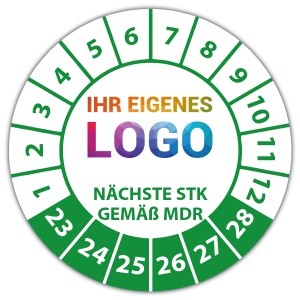 Prüfplakette Nächste STK gemäß MDR - Prüfplaketten auf Rolle logo