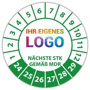 Prüfplakette Nächste STK gemäß MDR - Prüfplaketten Medizin logo