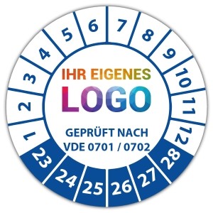 Prüfplakette "Geprüft nach VDE 0701-0702" logo