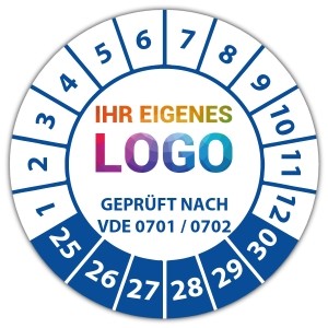 Prüfplakette "Geprüft nach VDE 0701-0702" logo