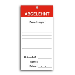 Abgelehnt Etikett-label (stehen) - Verschiedenes Zubehör